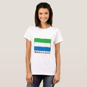シエラレオネ国旗 Tシャツ (正面フル)
