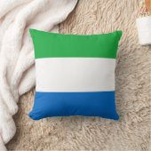 シエラレオネ国旗x旗ピロー クッション (ブランケット)