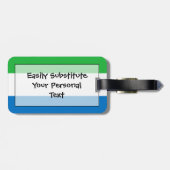 シエラレオネ簡単ID （個人）国旗 ラゲッジタグ (裏面横)