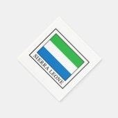 シエラレオネ スタンダードカクテルナプキン (角)