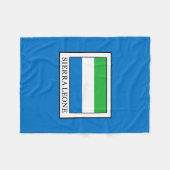 シエラレオネ フリースブランケット (正面(横))