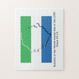 シエラレオネ |国賛美 |レオネ国旗 ジグソーパズル