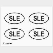 シエラレオネ「SLE」 楕円形シール (シート)