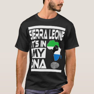 シエラレオネIt_S私のDNAにアフリカ国旗の地図R Tシャツ