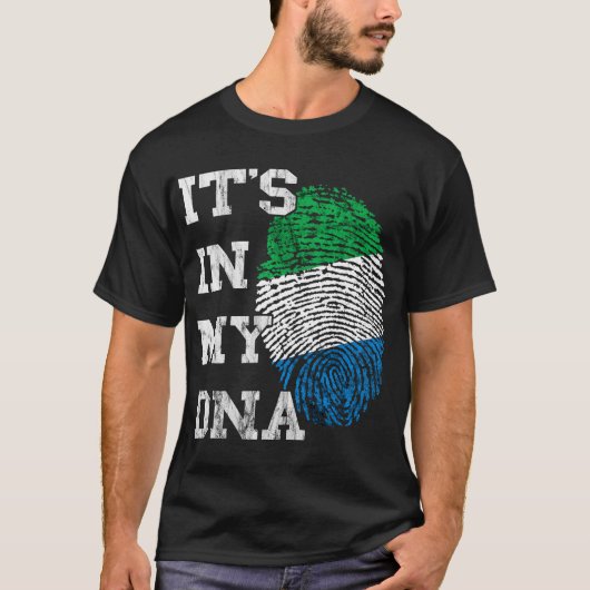 シエラレオネIt_S In My DNA Siera Leonean Thumbmar Tシャツ (正面)