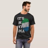 シエラレオネIt_S In My DNA Siera Leonean Thumbmar Tシャツ (正面フル)