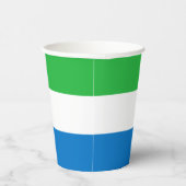 シエラレオーネの国旗 紙コップ (右)