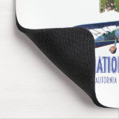 シエラ国有林カリフォルニアの米国の地図 マウスパッド (コーナー)