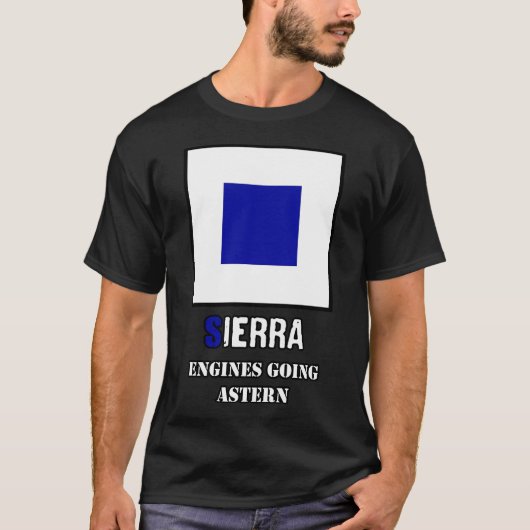 シエラ海事旗 Tシャツ (正面)