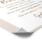 シエラ私の水は赤ちゃんシャワーのゲームサインを壊した ポスター (角)