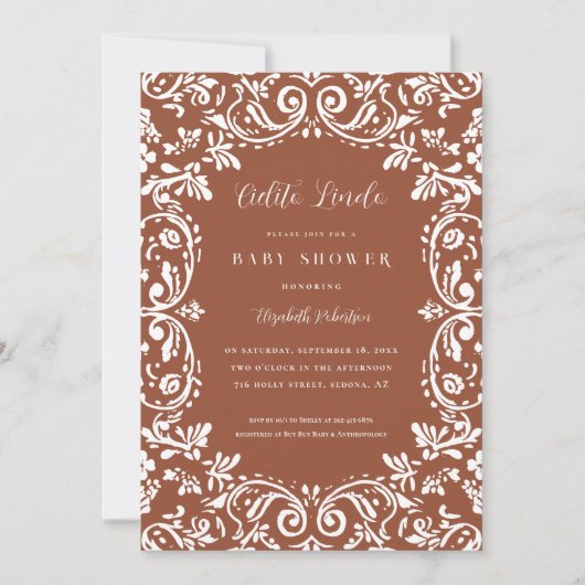 シエリトリンドメキシカンパペルピカドタラベラ 招待状 (正面)