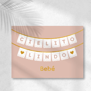 シエリト・リンド赤ちゃんおめでとうカード 箔グリーティングカード