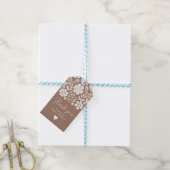 シエリト リンド ベイビー シャワー テラコッタ 感謝 ギフトタグ (より糸付き)