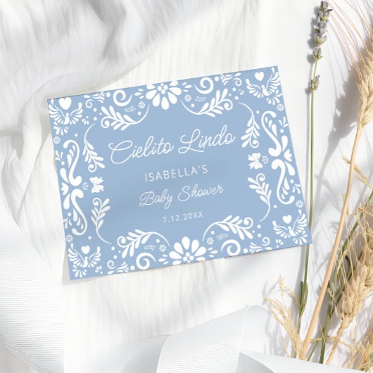 シエリト リンド メキシカン ベイビー シャワー サンクス カード