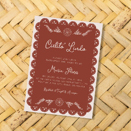 シエリト リンド メキシカン ペーパー ピカド ベイビー シャワー 招待状