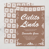 シエリト リンド 中性ベビーシャワー 招待状 (正面/裏面)