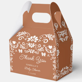 シエリートリンドテラコッタベビーシャワー フェイバーボックス