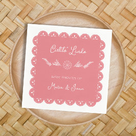 シエリートリンドパペルピカドガールベビーシャワー スタンダードカクテルナプキン