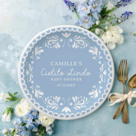 シエリートリンドフィエスタベビーシャワー ペーパープレート