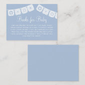 シエリートリンドブルーアーチパペルピカドベビーシャワー エンクロージャーカード (正面/裏面)