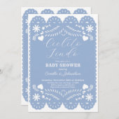 シエリートリンドブルーベビーシャワー招待状 招待状 (正面/裏面)