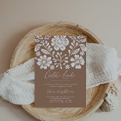 シエリートリンドベイビーシャワーテラコッタ招待状 招待状