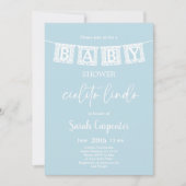 シエリートリンドベイビーシャワーボーイ招待状 招待状 (正面)