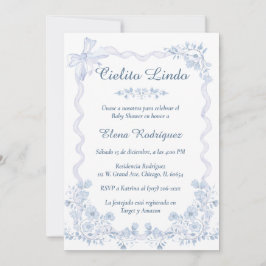 シエリートリンドベイビーシャワー招待状テンプレート 招待状