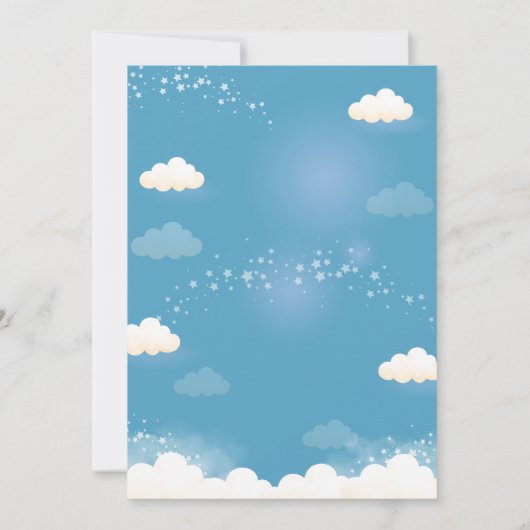 シエリートリンドベイビーシャワー招待状 招待状 (裏面)