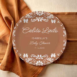 シエリートリンドメキシカンテッコッタベビーシャワー ペーパープレート