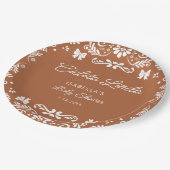 シエリートリンドメキシカンテッコッタベビーシャワー ペーパープレート (アングル)