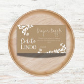 シエリートリンドメキシカンフィエスタベビーシャワーオムツ エンクロージャーカード