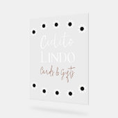 シエリートリンドTalaveraメキシコのフィエスタベビーシャワー アクリルサイン (傾斜)