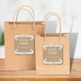 シエリートリンドTalaveraメキシコのフィエスタベビーシャワー スクエアシール