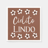 シエリートリンドTalaveraメキシコのフィエスタベビーシャワー スタンダードカクテルナプキン (正面)