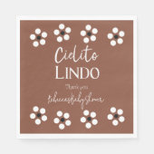 シエリートリンドTalaveraメキシコのフィエスタベビーシャワー スタンダードランチョンナプキン (正面)