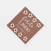 シエリートリンドTalaveraメキシコのフィエスタベビーシャワー スタンダードランチョンナプキン (角)