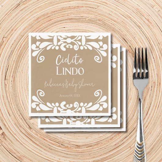 シエリートリンドTalaveraメキシコのフィエスタベビーシャワー スタンダードランチョンナプキン