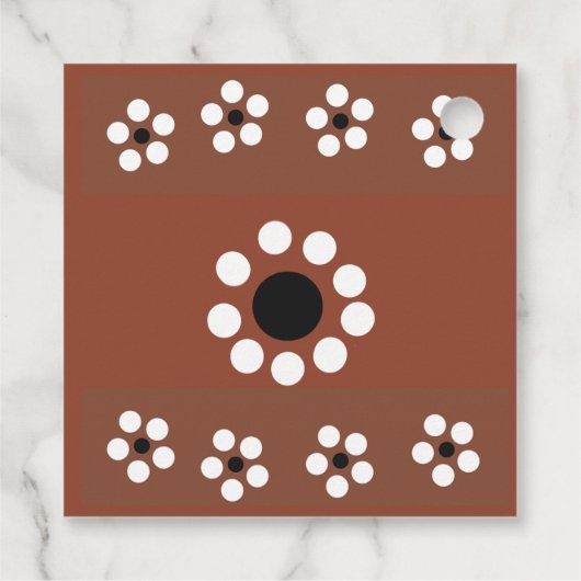 シエリートリンドTalaveraメキシコのフィエスタベビーシャワー フェイバータグ (裏面)