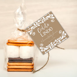 シエリートリンドTalaveraメキシコのフィエスタベビーシャワー フェイバータグ