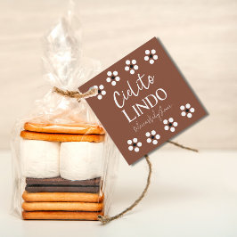 シエリートリンドTalaveraメキシコのフィエスタベビーシャワー フェイバータグ