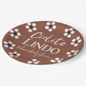 シエリートリンドTalaveraメキシコのフィエスタベビーシャワー ペーパープレート (アングル)