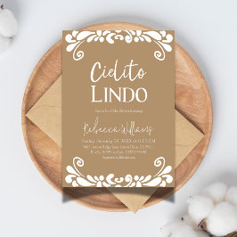 シエリートリンドTalaveraメキシコのフィエスタベビーシャワー 招待状