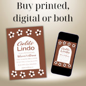 シエリートリンドTalaveraメキシコのフィエスタベビーシャワー 招待状