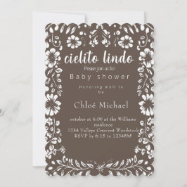 シエルトリンドのパペルのピカドベイビーシャワー 招待状