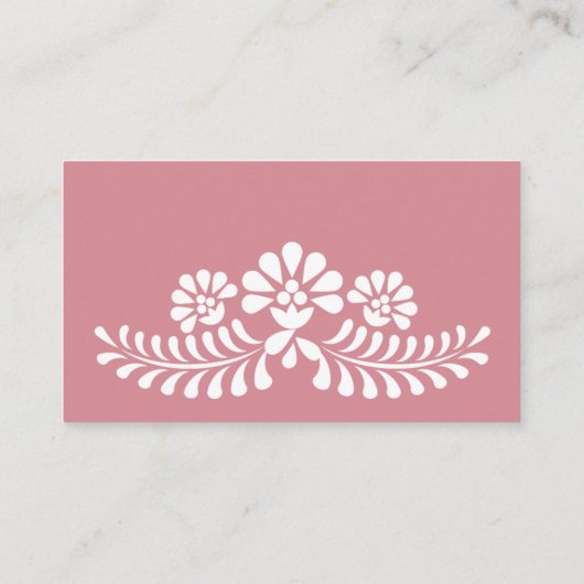 シエルト・リンドほこりっぽいピンクのメキシコのオムツラッフル エンクロージャーカード (裏面)