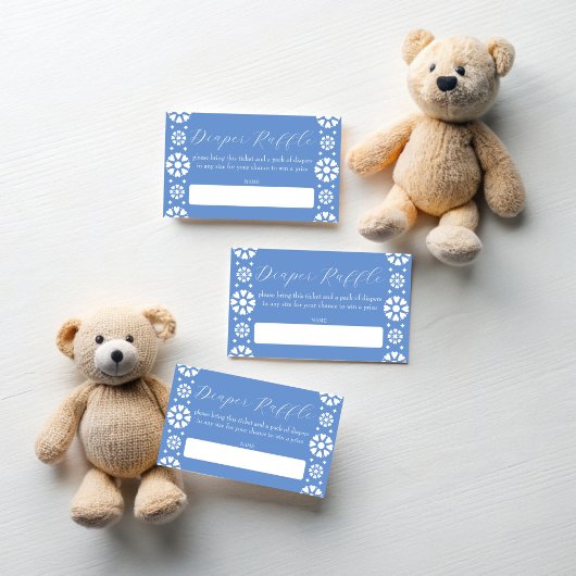 シエルト・リンドほこりっぽい青メキシコのオムツラッフル エンクロージャーカード