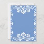 シエルト・リンドほこりっぽい青メキシコの赤ちゃんシャワー 招待状 (裏面)