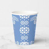 シエルト・リンドほこりっぽい青メキシコの赤ちゃんシャワー 紙コップ (右)