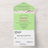 シエレガントッお洒落クカントリーボホフローラ結婚ズ オールインワン招待状 (内側)